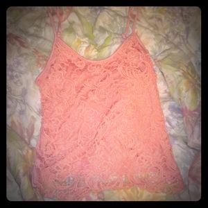 💕3/25💕beautiful peachy floral tank top